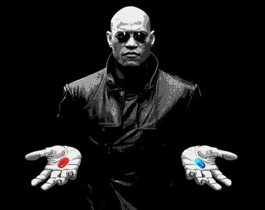 Two paths: red pill or blue pill